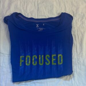 Blue 'FOCUSED' Active Tee - Women Size Small